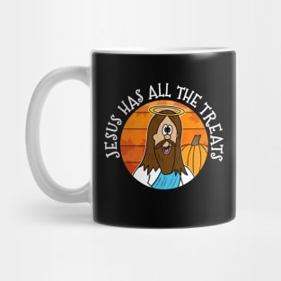 Jesus Has All The Treats Christian Halloween Alternative Mug